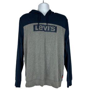 Levi's Men's Large Hooded Sweatshirt Dress Blues/Steel Grey
